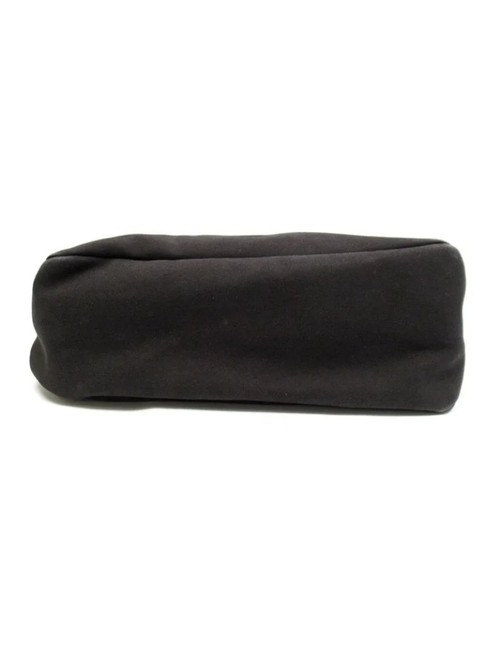 Prada Tote Canvas Leather Shoulder Bag Black
